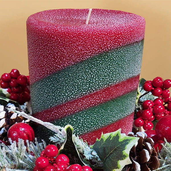 Christmas Morning Scented Pillar Candle - Candle Factory Store