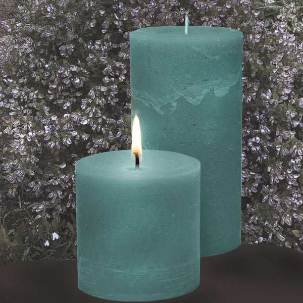 Sweet Pea and Sage Scented Pillar Candles - Armadilla Wax Works Candle Store