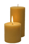 Frankincense Scented Pillar Candles - Armadilla Wax Works Candle Store