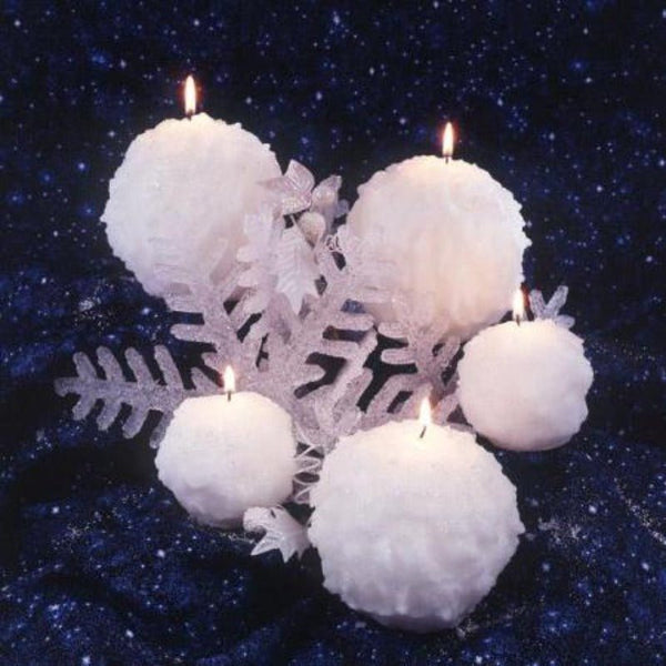 Snowball Candles - Snowy Night Fragrance - Armadilla Wax Works Candle Store