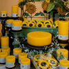 Sunflower Scented Pillar Candles - Armadilla Wax Works Candle Store