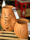 Terracotta Luminary, candle holder. - Armadilla Wax Works Candle Store
