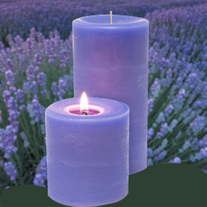 Lavender Fields Scented Pillar Candle - Candle Factory Store