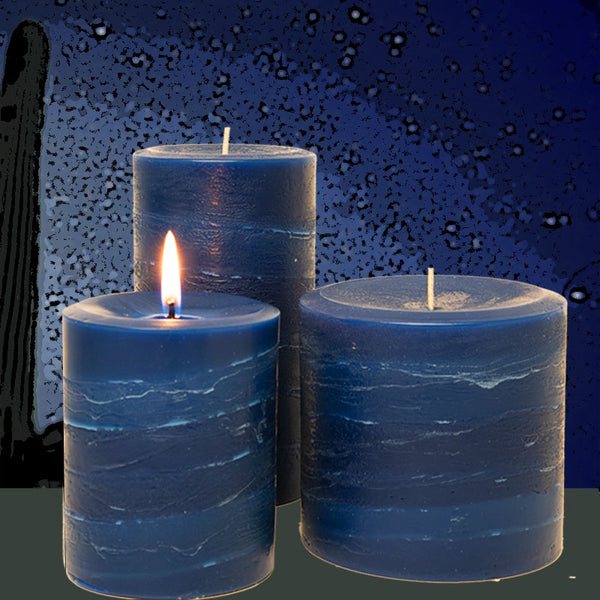 Starry Night Scented Pillar Candle - Candle Factory Store