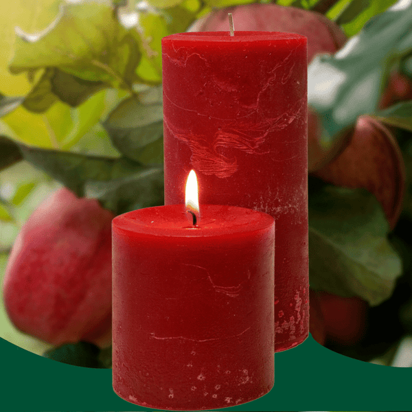 AppleCrisp Scented Pillar Candles - Armadilla Wax Works Candle Store