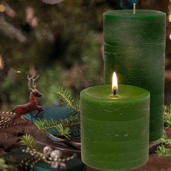 Bayberry Scented Pillar Candles - Armadilla Wax Works Candle Store