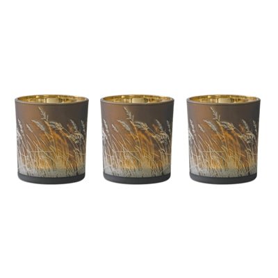 Brown Wheat Field design V/H - Armadilla Wax Works Candle Store