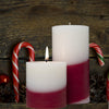 Candy Cane Scented Pillar Candle - Armadilla Wax Works Candle Store