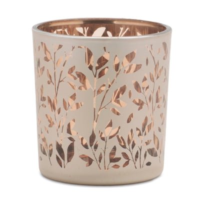 Gold leaves frosted V/H - Armadilla Wax Works Candle Store