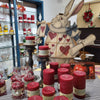 Pomegranate Ginger Scented Pillar Candle - Armadilla Wax Works Candle Store