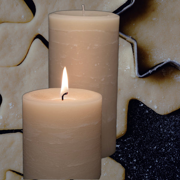 Sugar Cookie Scented Pillar Candles - Armadilla Wax Works Candle Store