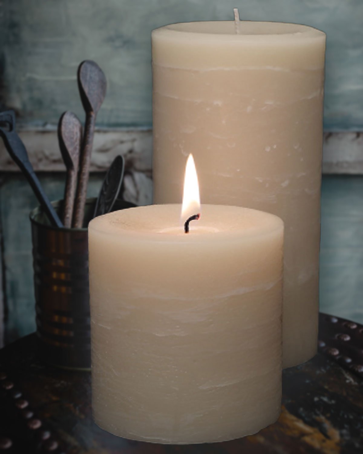 Sugar Cookie Scented Pillar Candles - Armadilla Wax Works Candle Store