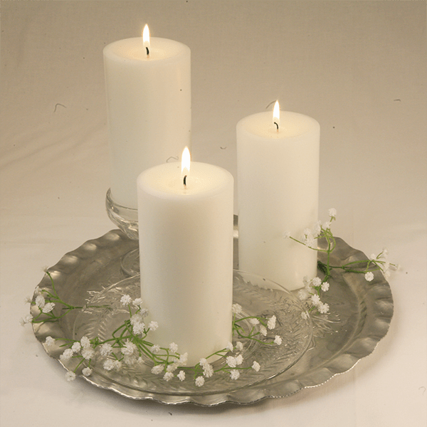 UNscented Pillars, CANYON WALL finish - Armadilla Wax Works Candle Store