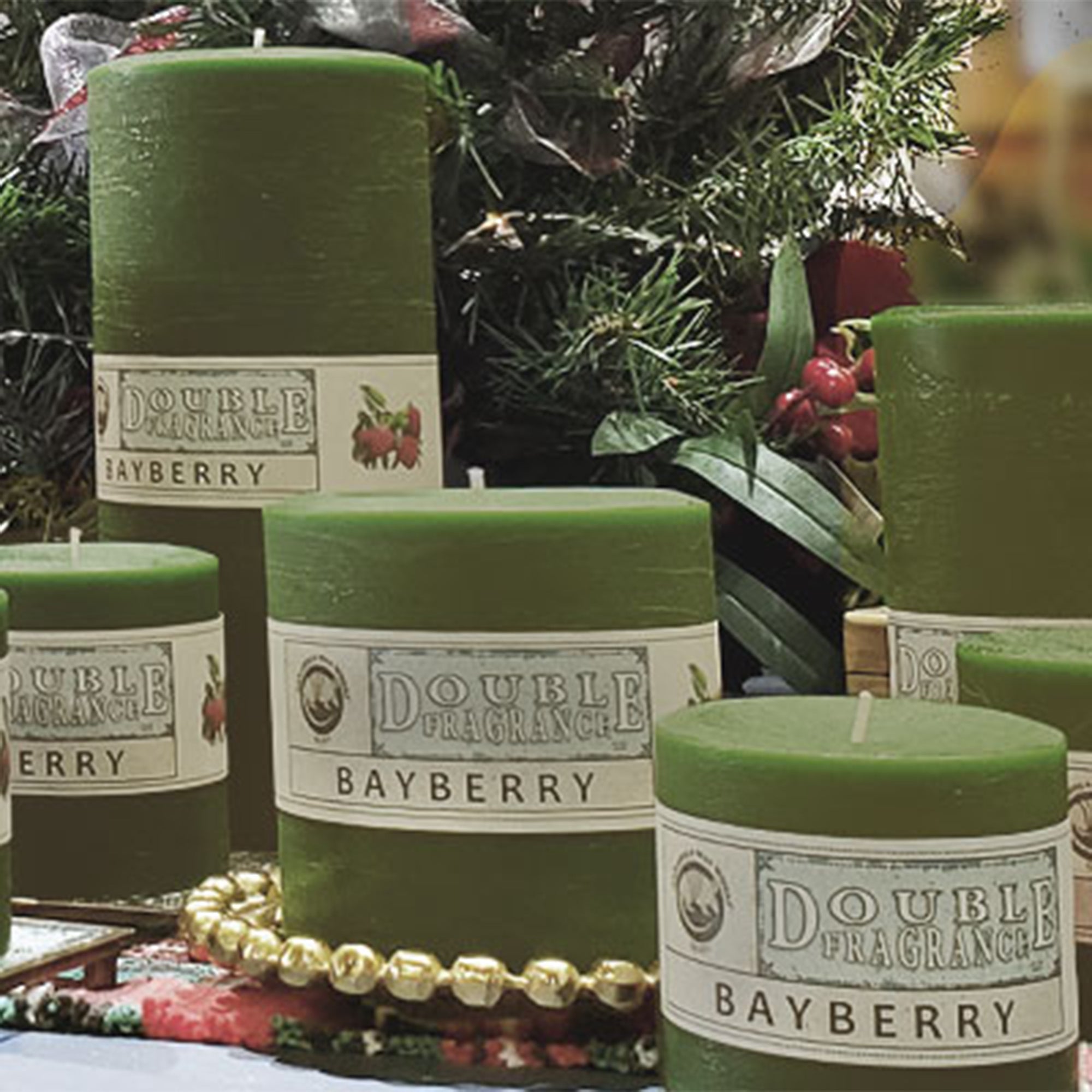 Bayberry Pillar Candles - Armadilla Wax Works Candle Store