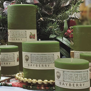 Bayberry Pillar Candles - Armadilla Wax Works Candle Store