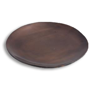 Copper Antique look Pillar plate 8 inch - Armadilla Wax Works Candle Factory Store
