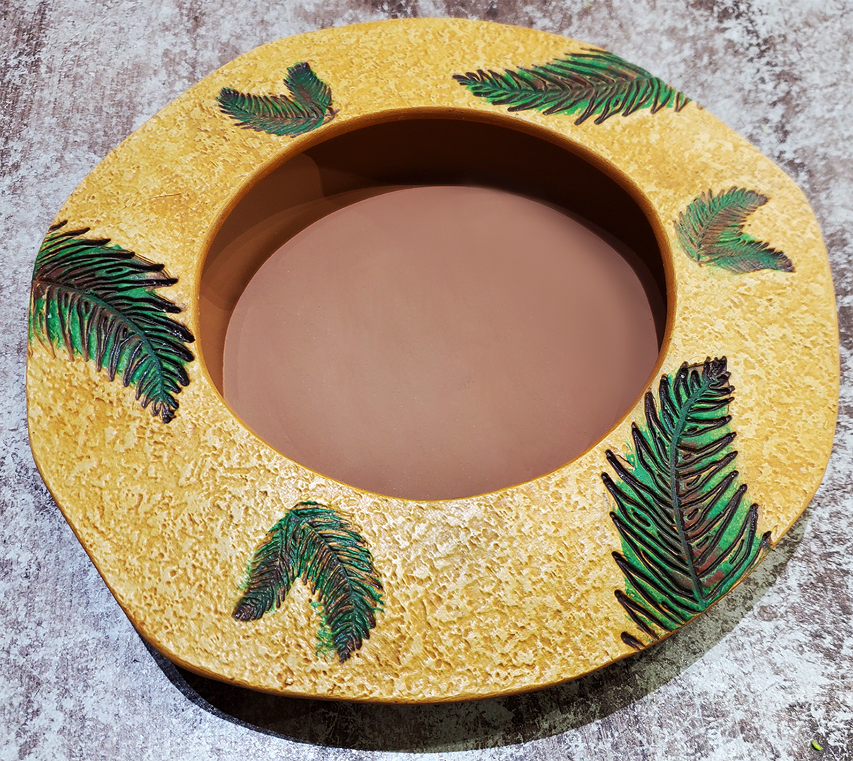 Pottery Handmade Saucer, 4.25