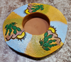 Pottery candle holder, 3 inch center - Armadilla Wax Works Candle Factory Store