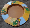 Pottery Handmade Saucer, 4.25" center - Armadilla Wax Works Candle Factory Store