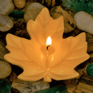 Maple Leaf 4 inch Floating Candle - Armadilla Wax Works Candle Factory Store