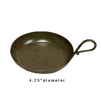 Iron Candle Pan 3.5" Interior Diameter - Armadilla Wax Works Candle Store
