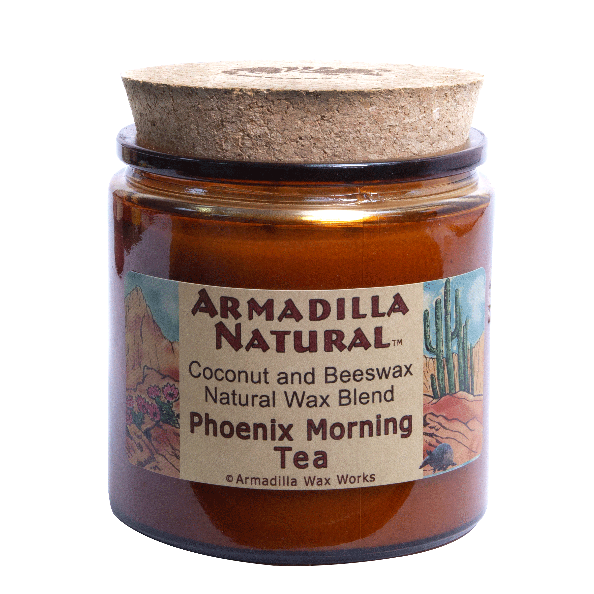 Phoenix Morning Tea Coconut Beeswax - Armadilla Wax Works Candle Factory Store