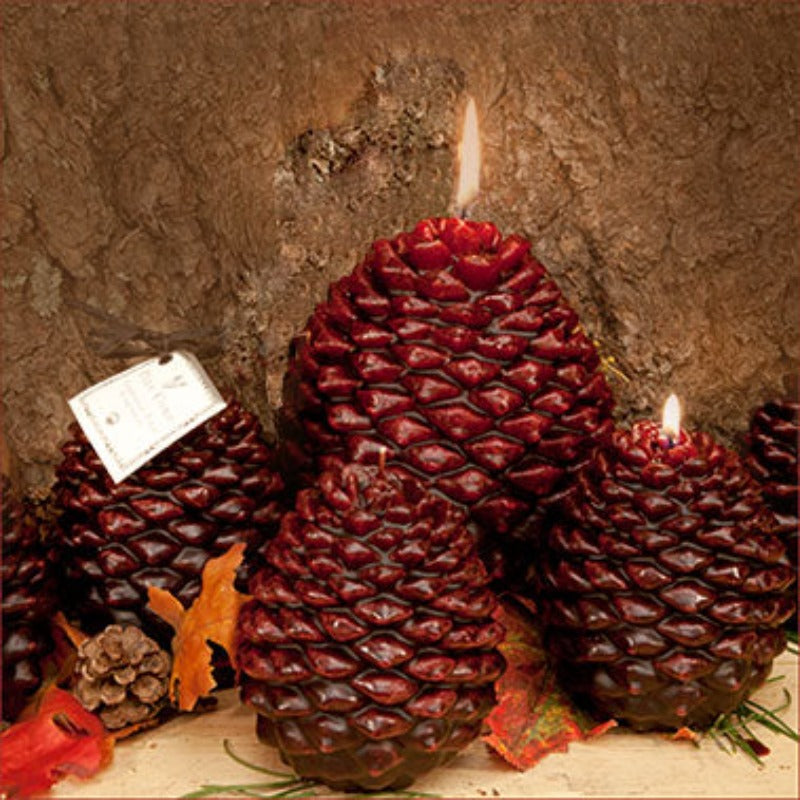 Scented Pine Cone Shaped Candles - Armadilla Wax Works Candle Store
