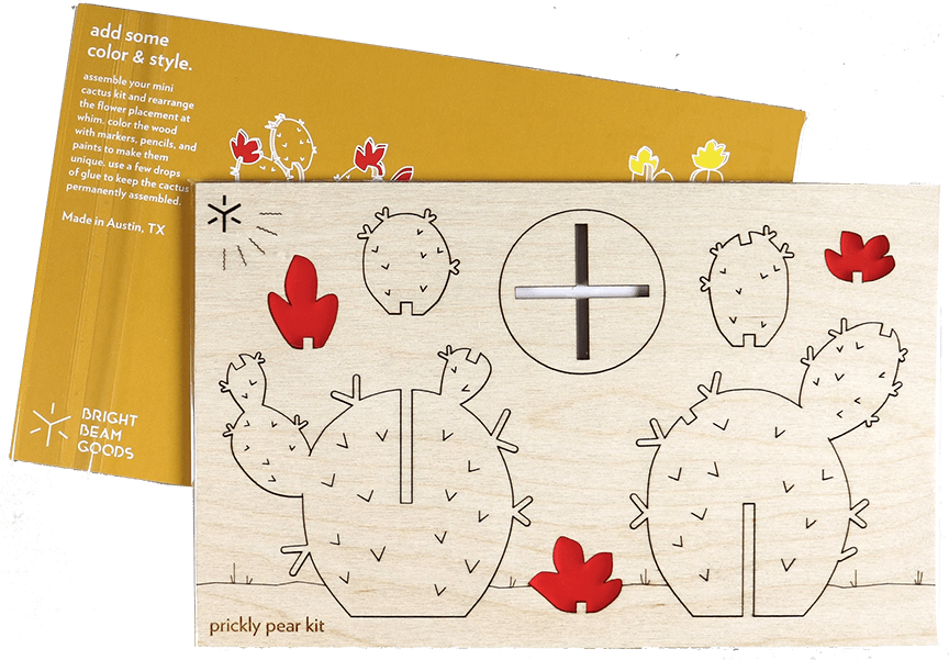 Cactus Kit, Laser Cut - Armadilla Wax Works Candle Store