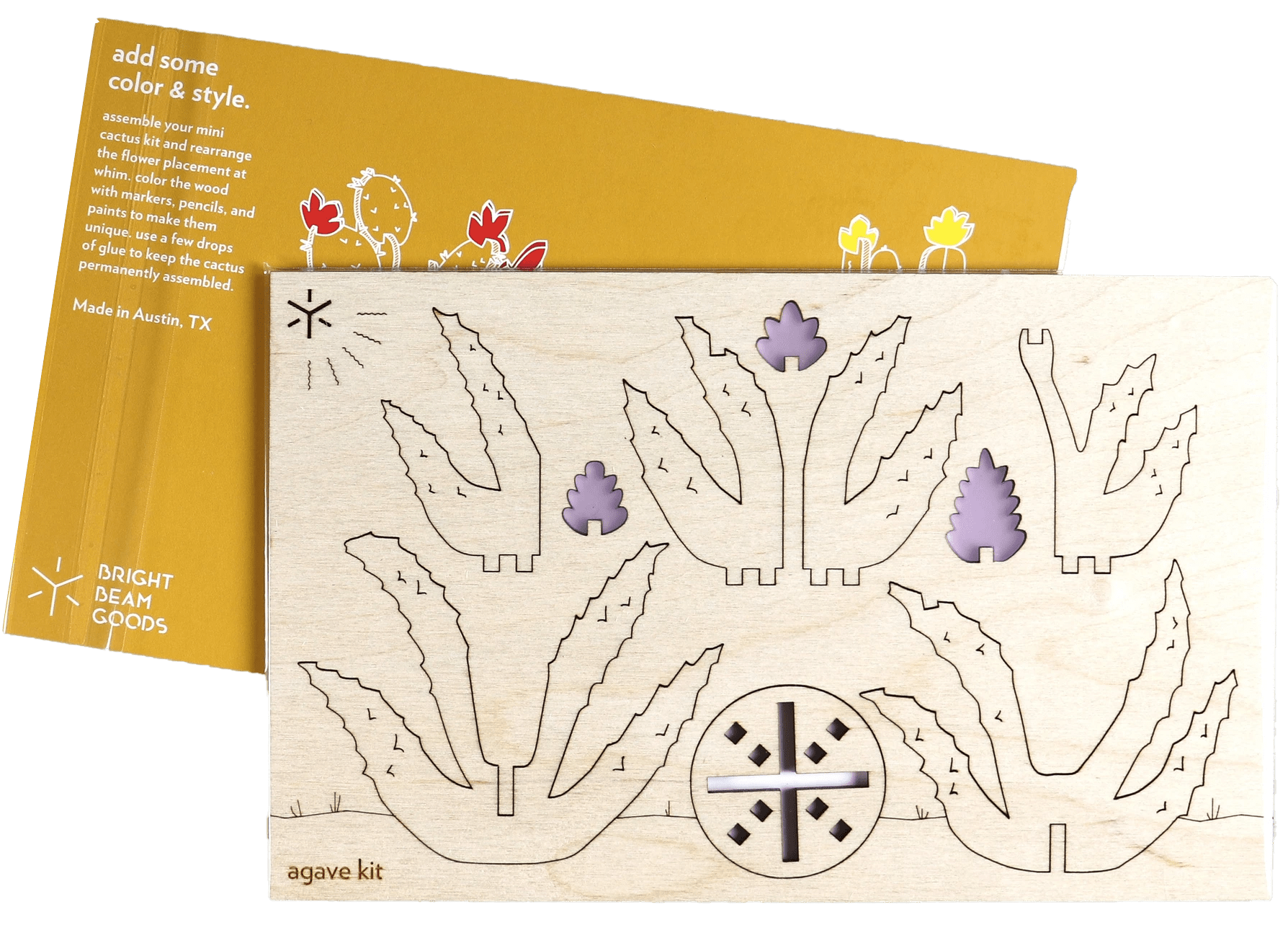 Cactus Kit, Laser Cut - Armadilla Wax Works Candle Store