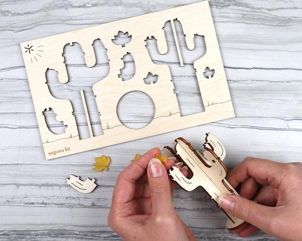 Cactus Kit, Laser Cut - Armadilla Wax Works Candle Store