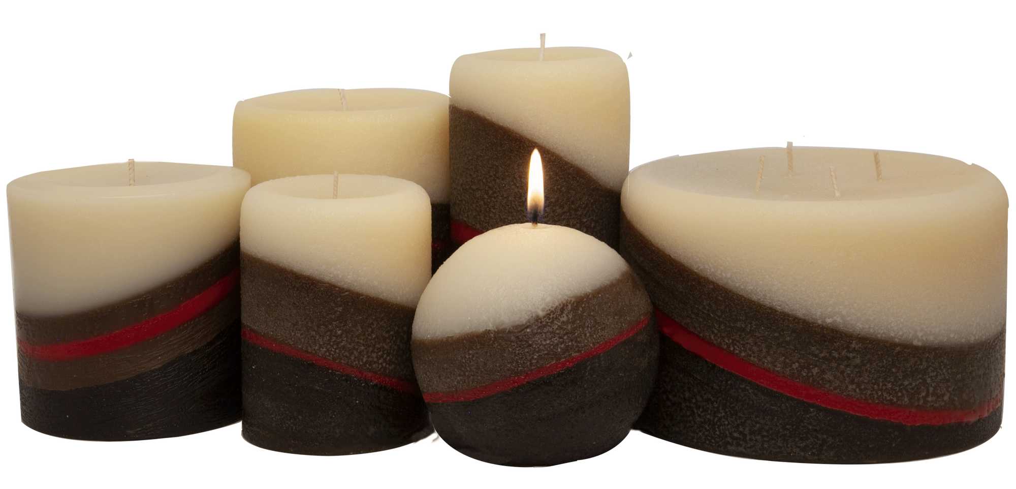 Cafe Latte Pillar Candle - Armadilla Wax Works Candle Factory Store