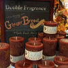 Gingerbread Scented Pillar Candle - Armadilla Wax Works Candle Store