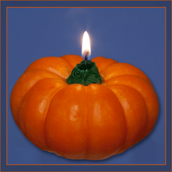 Pumpkin 4 inch Floating Candle - Armadilla Wax Works Candle Store